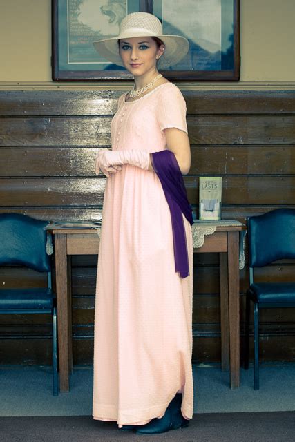 Lovely Pink Empire Waist Line Capped Sleeve Titanic Dress Bam Bam