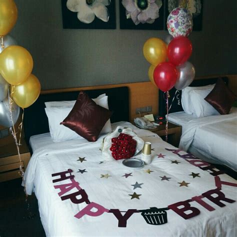 33 Inspiration Birthday Decoration At Hotel Room