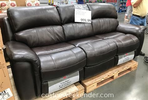 Our reclining collections blend function with fashion—meaning they'll fit right into your space and your life. Pulaski Furniture Leather Power Reclining Sofa | Costco ...