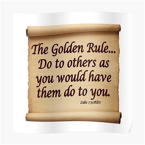 The Golden Rule Poster For Sale By Calliopest Redbubble