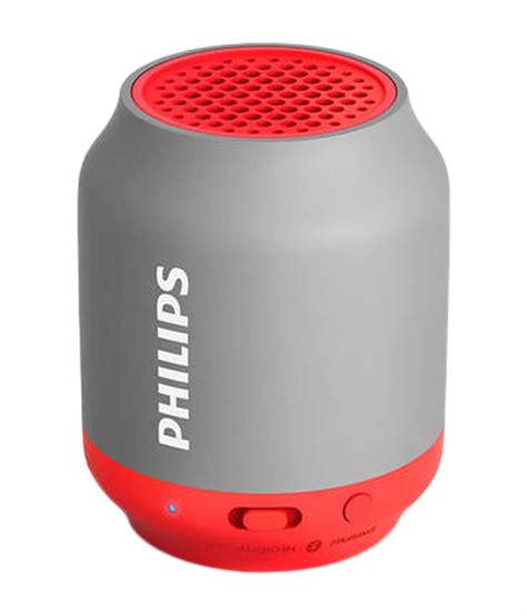 Philips Bt50g00 Bluetooth Wireless Speaker Red And Grey Buy Philips