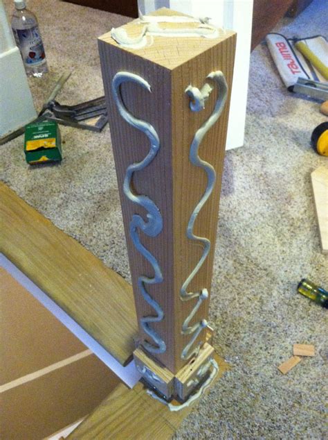 This is the area of the stair among the base rail and also the handrail. Newel Posts, Balusters and Handrail Install | Newel posts, Handrail, Installation