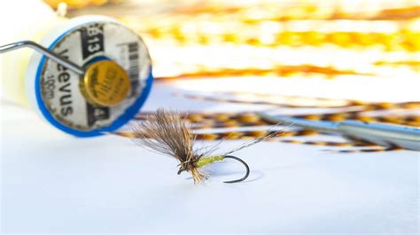 Olive Upright Dun Dry Fly Cdc Fly Tying Dry Fly Fishing Youtube
