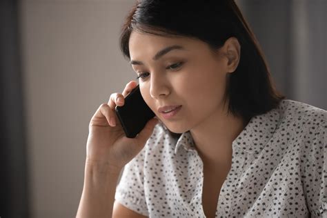 Woman Talking On The Phone Mather Hospital