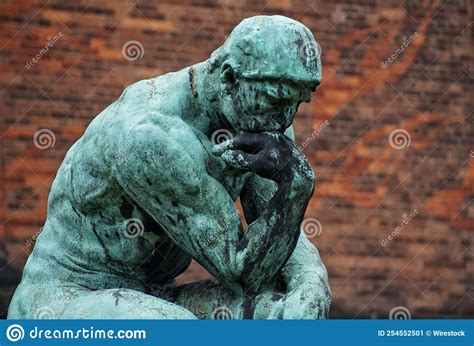 Famous Sculpture The Thinker By Auguste Rodin Editorial Photo Image