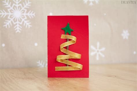 Cartes de noel diy aux motifs sapins et ornements réalisés avec washi tape DIY carte de Noël -10 idées faciles à réaliser pour offrir ...