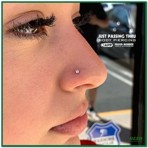 Pin On Nose Piercing
