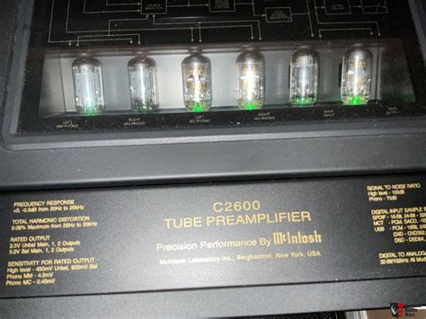 Mcintosh C2600 Tube Preamp And Dac And Many Spare Nos Tubes Photo