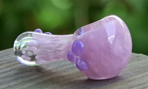 Pink Glass Smoking Pipes Girly Glass Pipes Unique Glass Etsy