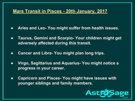 Astrosage Magazine Mars Transit In Pisces