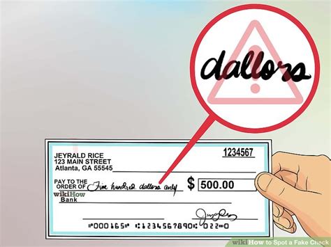 How To Spot A Fake Check 14 Steps With Pictures Wikihow