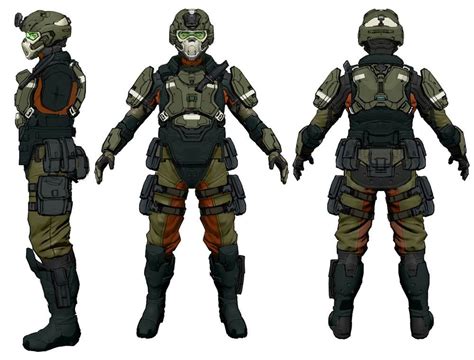 Unsc Marine Infantry Characters And Art Halo 4 Halo Armor Halo 4