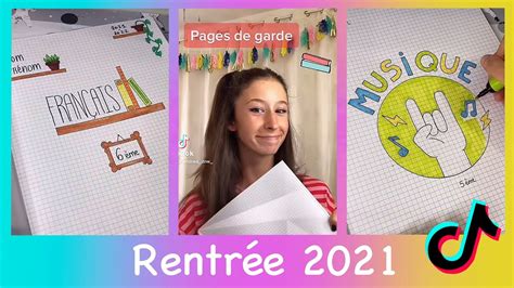 PAGES DE GARDE RENTRÉE COMPILATION TIKTOK andrea drw YouTube