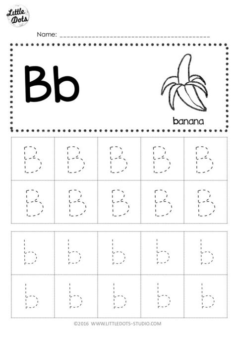 Preschool Letter B Tracing Sheets

