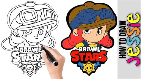 Piper es una brawler que fue lanzado en julio del año 2017, y es la primera brawler épica de la lista. How To Draw Jessie From Brawl Stars ★ Cute Easy Drawings ...