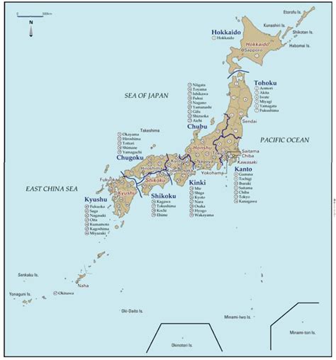 Region Map Of Japan Kyushu Region Japan Travel Guide Region By
