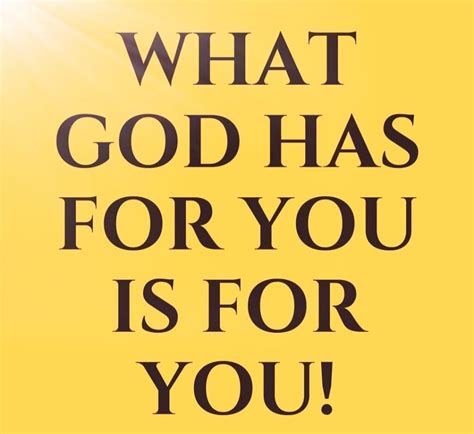 What God Has For You Is For You Heavenly Treasures Ministry