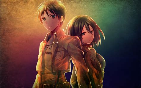 Eren Jaeger And Mikasa Ackerman Wallpaper