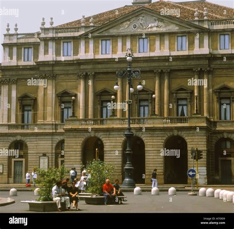 Italy Milan La Scala Opera Stock Photo Alamy