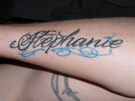 Cute boyfriend girlfriend matching tattoo ideas expecto patronum tattoo is inspired by harry potter series. stephanie name | Name tattoos for girls, Name tattoo ...