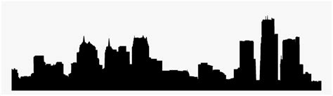 Detroit City Skyline Silhouette Hd Png Download Kindpng