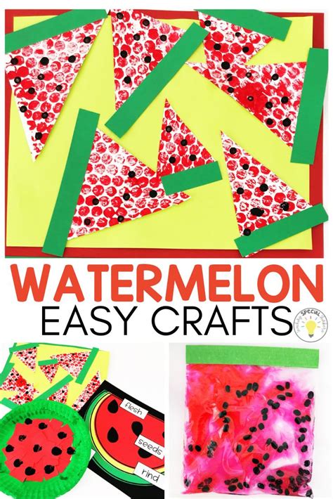 Find out about great preschool and kindergarten crafts with help from an artist and educator from hollywood, florida in this free video series. Watermelon Week End of the Year Activities - Teaching Special Thinkers | Summer crafts for ...