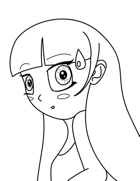 Manga Girl Coloring Pages