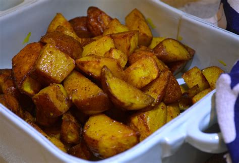 Roasted Turmeric Potatoes Nutritionbitsandbobs