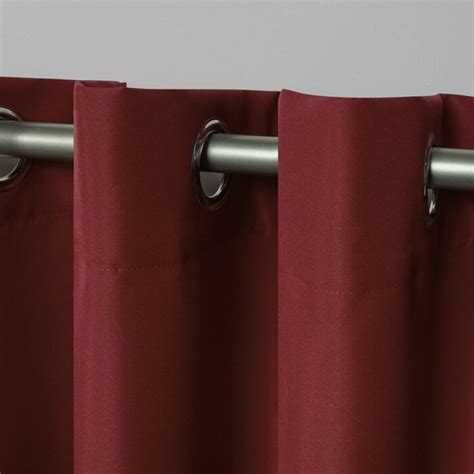 Ebern Designs Haoxuan Solid Room Darkening Outdoor Grommet Curtain