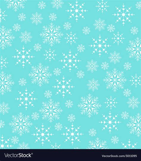 Christmas Blue Wallpaper Snowflakes Texture Vector Image