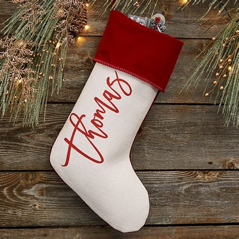Scripty Name Personalized Christmas Stockings