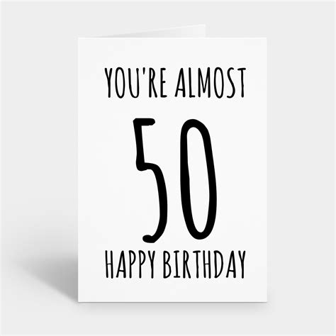 Funny 49th Birthday Card Cheeky Birthday Card For Her Or Him Etsy Uk