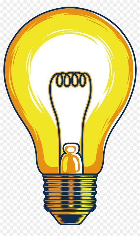 Bulb Clipart Luz Incandescent Light Bulb Cartoon Hd Png Download