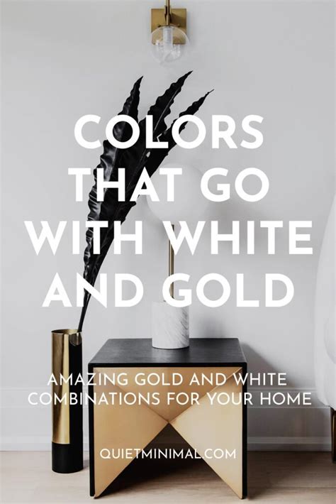 Harmony At Home Discover The White And Gold Color Magic Quiet Minimal