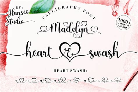 Madelyn Heart Font By Hansco · Creative Fabrica