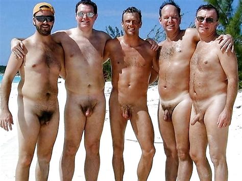 Groups Of Naked Men Outdoors