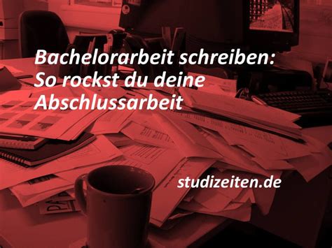 Check spelling or type a new query. Bachelorarbeit schreiben: So rockst du deine ...