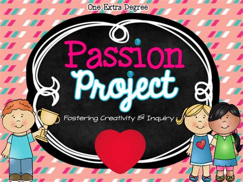 Passion Project Fostering Creativity And Inquiry One Extra Degree