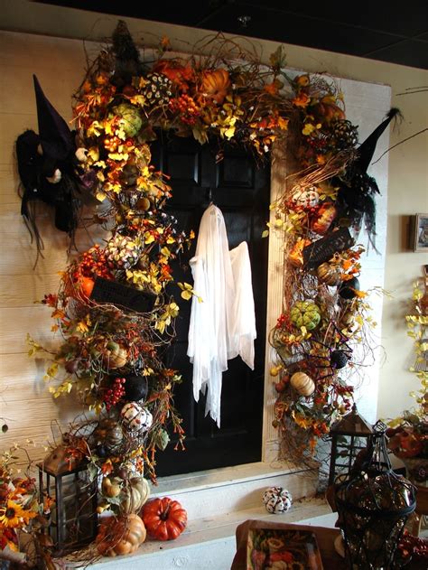 28 Spooky Front Door Halloween Decoration Inspirations Godfather