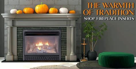 Regency liberty lri3e compact gas fireplace insert trend 8: Rustic Natural Gas Fireplace Insert With Blower 56 in 2020 ...