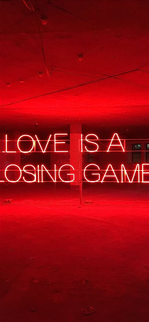 Love Is A Losing Game Text Iphone Wallpapers Free Download