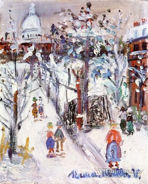 Maurice Utrillo Montmartre Paris Oil Painting