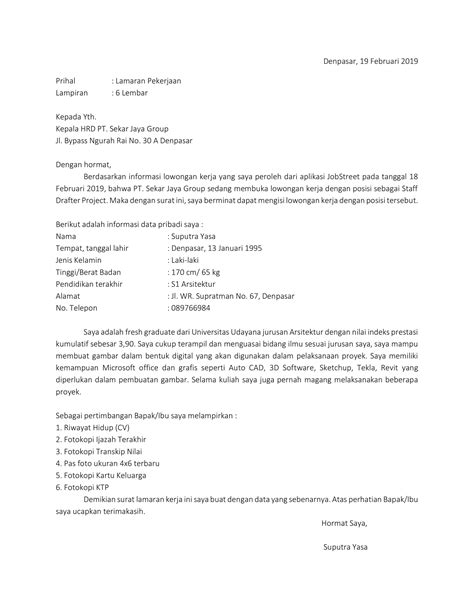 Contoh Cv Lamaran Kerja Untuk Barista Viral Update