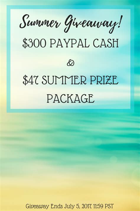 Read this article to learn how to run a giveaway on your website (including examples). Summer Giveaway! $300 Paypal Cash & $47 Summer Prize Package