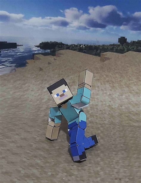 Pixel Papercraft Articulated Steve