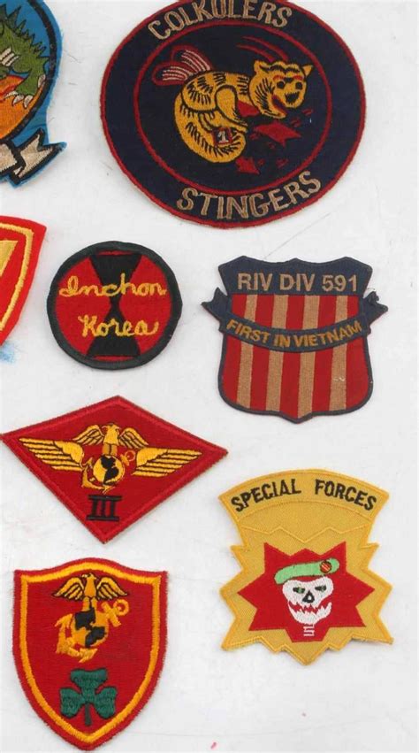 Lot Of 18 Vietnam War Era Us Army And Usmc Patches