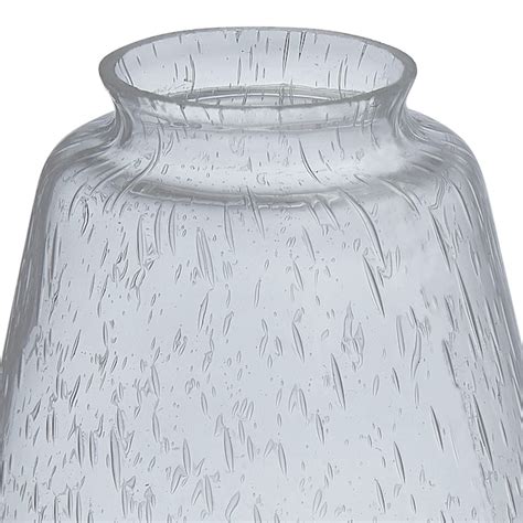 Style Selections 5 39 In X 4 88 In Cone Clear Seeded Glass Vanity Light Shade With 2 1 4 In Lip
