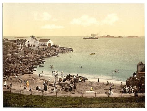 Portrush County Antrim Ireland 1890 Vintage Photo Postcard