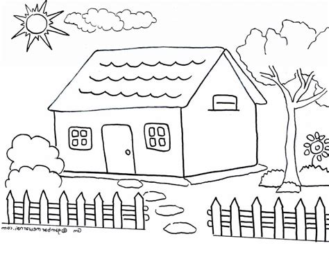 Gambar Rumah Kartun Untuk Mewarnai Tips Rumah