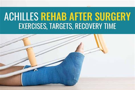 Achilles Rehab After Surgery Exercises Targets And Recovery Time
